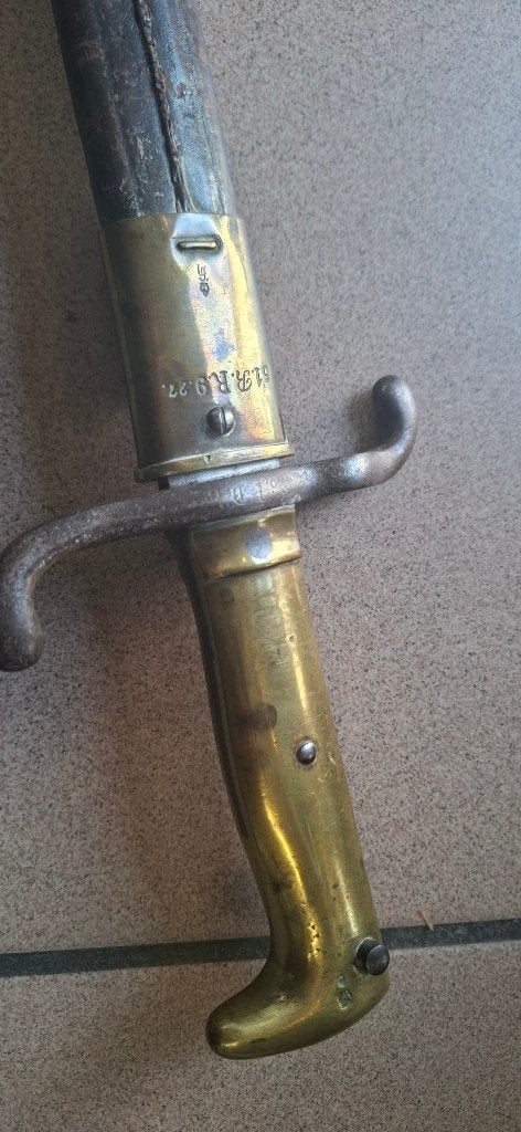 DUITSLAND Bajonet Mauser M1871 Ww1, Verzenden, Landmacht, Duitsland, Mes of Dolk