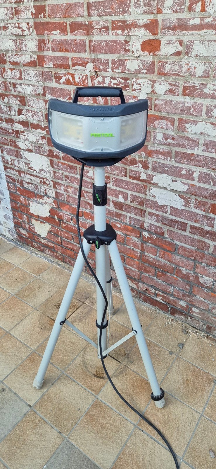 Festool SYSLITE DUO set met statief en opbergkoffer, Met statief, Ophalen of Verzenden, Zo goed als nieuw, Lamp met armatuur