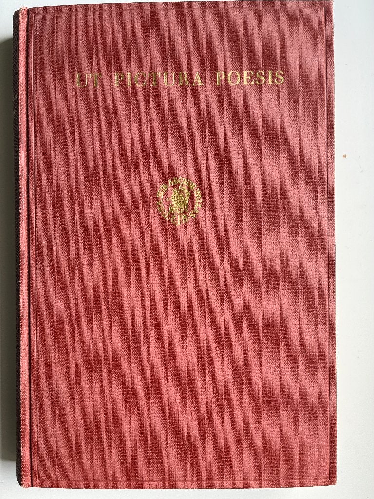 Ut pictura poesis.(latijn) , Gelezen, Overige wetenschappen, P. de Jonge e.a, Ophalen of Verzenden