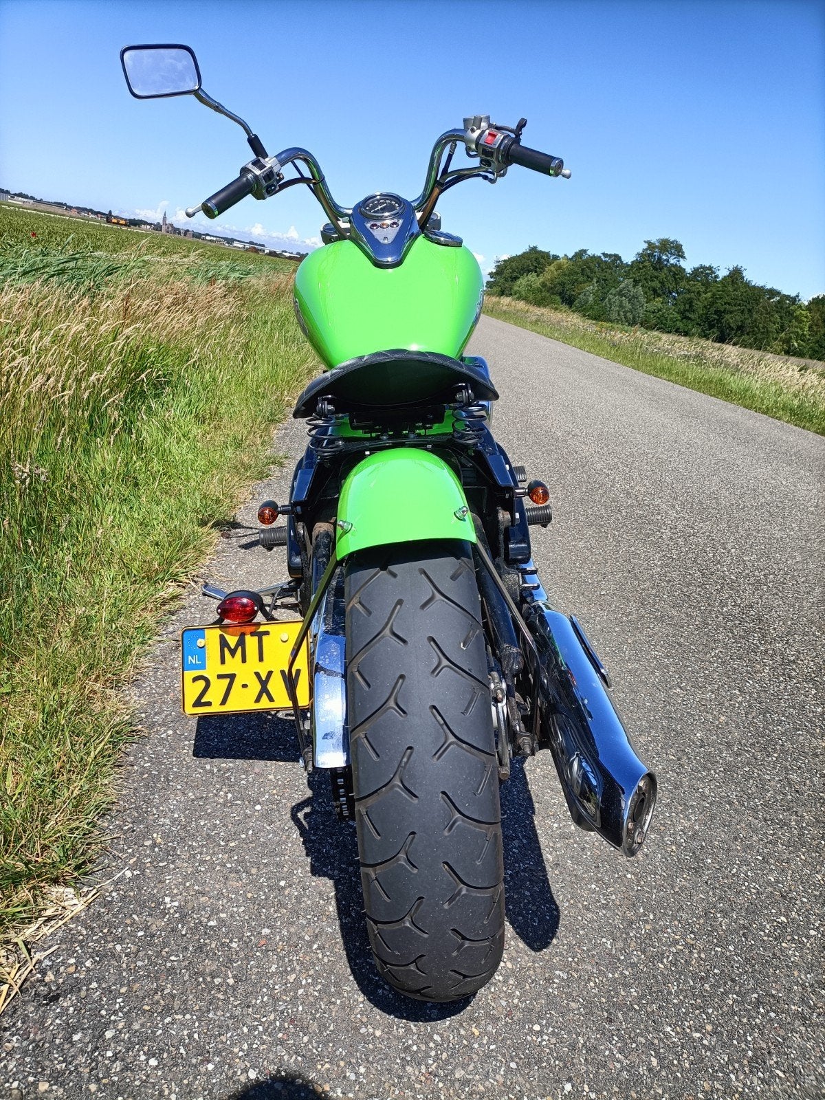 Kawasaki Vulcan Bobber - Unieke Groene Custom, Particulier, Gebruikt, Chopper