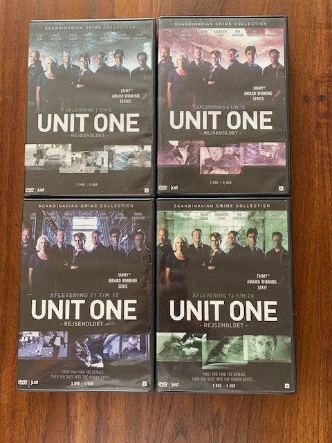 Unit One afl. 1 t/m 20  4x2 dvd box, Cd's en Dvd's, Dvd's | Tv en Series, Vanaf 16 jaar, Nederlands, Ophalen of Verzenden, Zo goed als nieuw