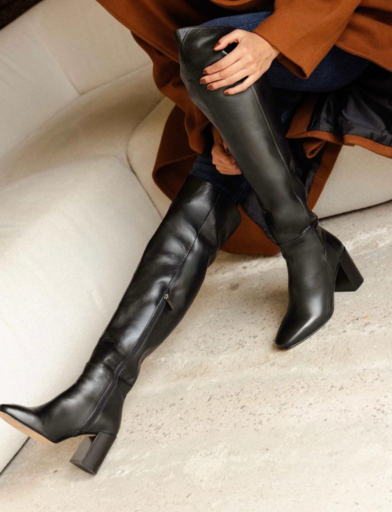 Black over the knee Leia Bobbies boots, Kleding | Dames, Schoenen, Hoge laarzen, Zwart, Nieuw, Ophalen of Verzenden