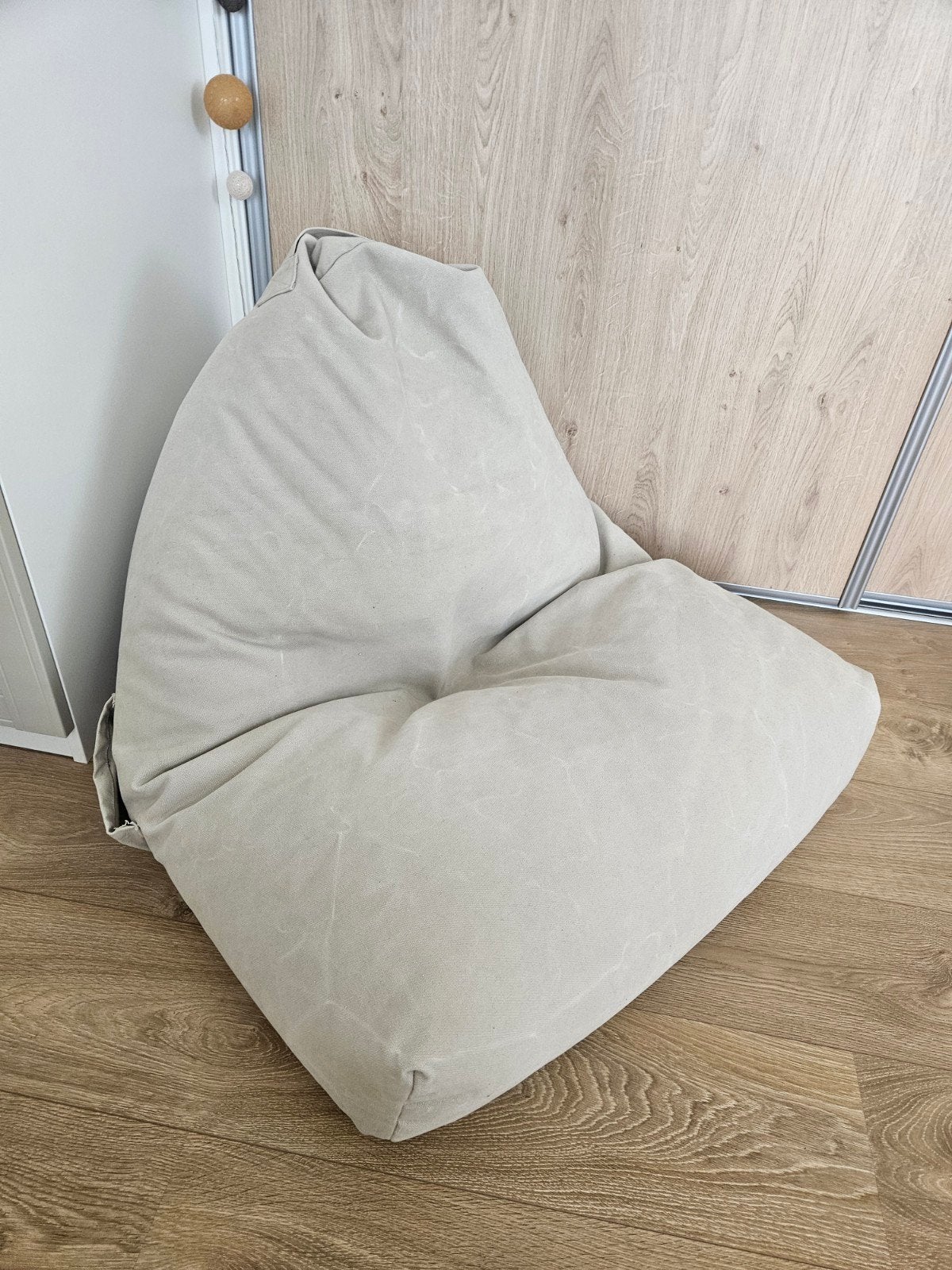 Zara Home Zitzak Crème Collectie, Ophalen, Zo goed als nieuw