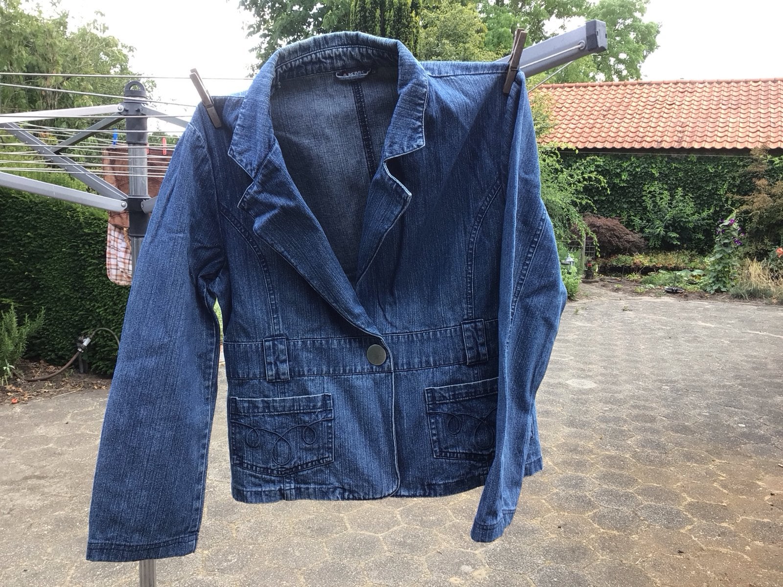 spijkerjasje - Maat 46, Ophalen of Verzenden, Gedragen, Blauw