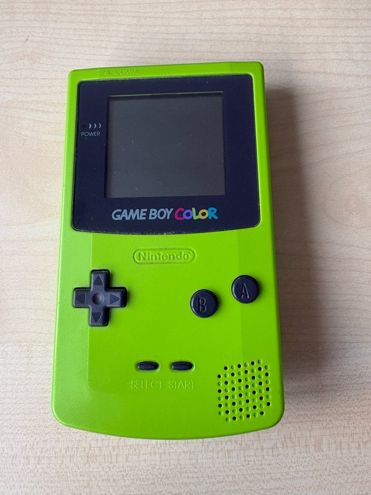 Game Boy Color met Power Grip en 6 Spellen in Hoesjes, Ophalen of Verzenden, Gebruikt, Game Boy Color, Met games