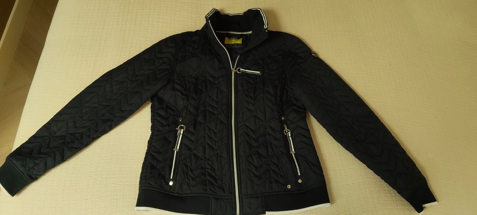 Luhta marine blauw jack maat 38 - Zo goed als nieuw, Maat 38/40 (M), Luhta, Blauw, Ophalen of Verzenden