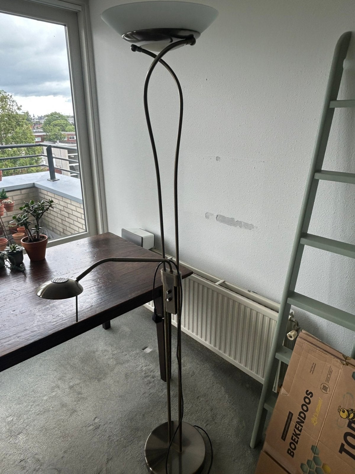 sta lamp met bureau lamp, Ophalen, Zo goed als nieuw, 150 tot 200 cm