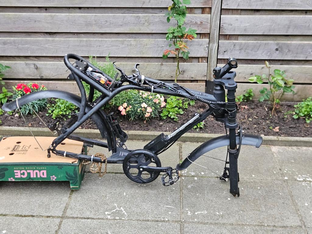 Ouxi V8 Fatbike frame met spatborden en controller, Fietsen en Brommers, Elektrische fietsen, Ophalen, Gebruikt