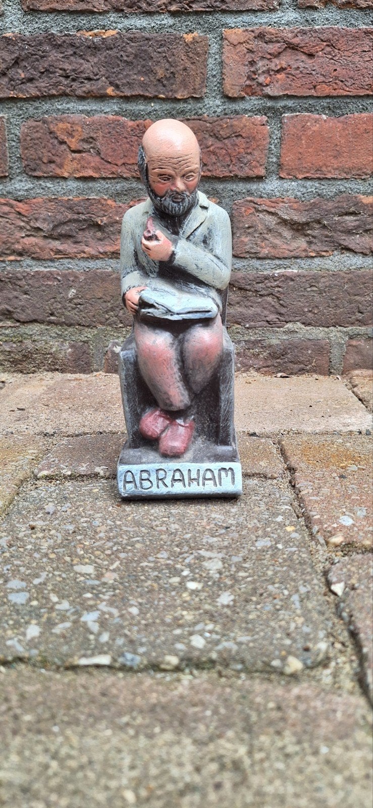 Abraham beeldje - Religieus figuur, Ophalen of Verzenden, Gebruikt, Religie