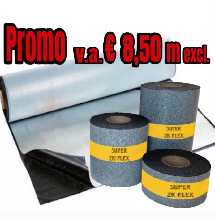 EPDM 1,3mm dik | Zelfklevend 1.50m Breed € 8,50m excl., Ophalen, Overige materialen, Zwart, Nieuw