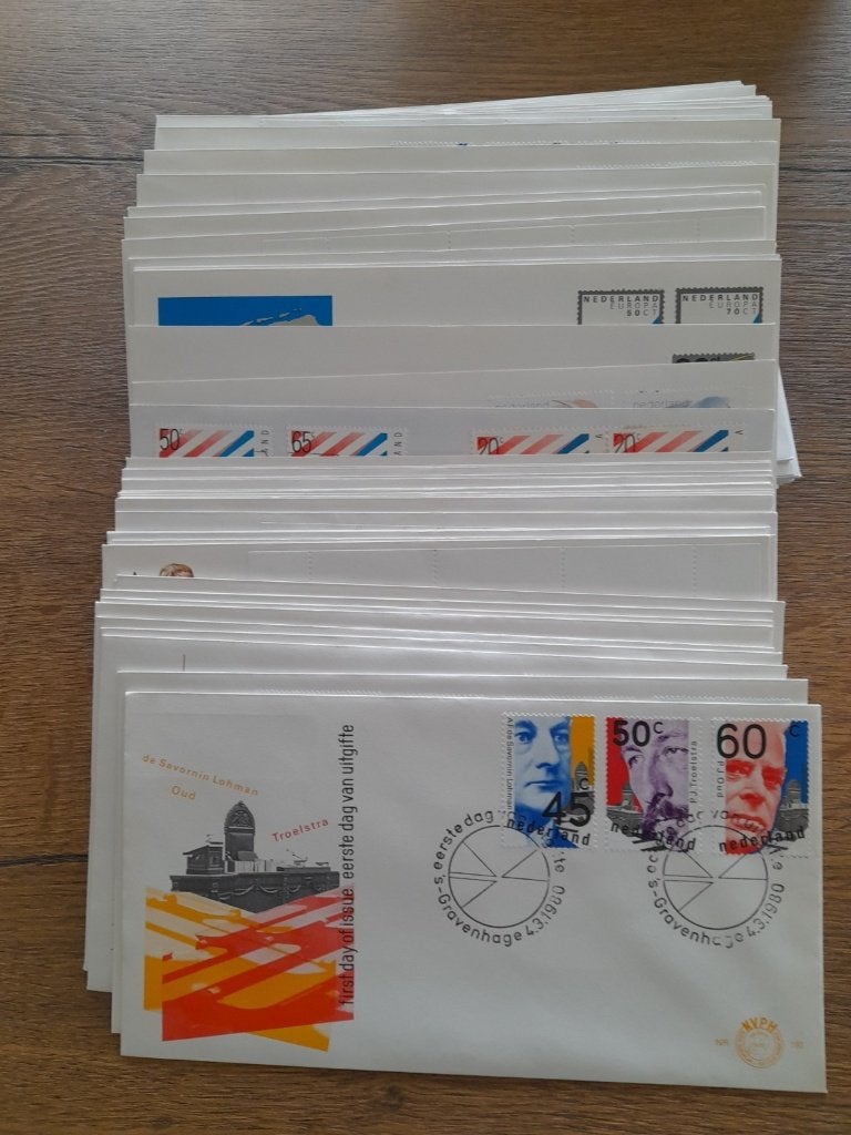 Nederland FDC's 180 t/m 260 (1980 t/m 1988), Ophalen of Verzenden, Nederland