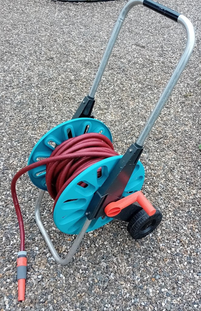 Gardena slangenwagen met 20 meter tuinslang, Tuin en Terras, Tuinslangen, Ophalen, Gebruikt, Tuinslanghaspel