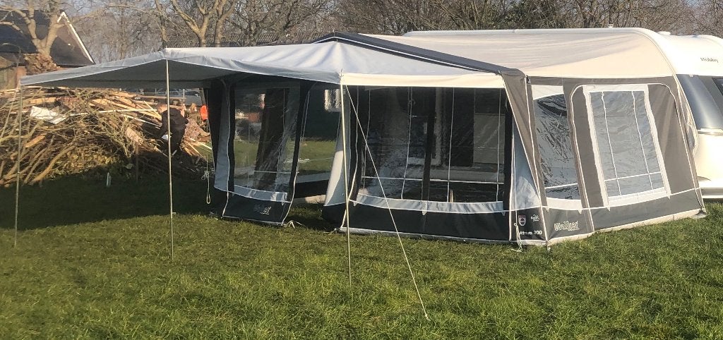 Walker voortent met luifel - Atrium 300 omloopmaat 947 cm, Caravans en Kamperen, Voortenten en Luifels, Zo goed als nieuw, Walker Campingstyle