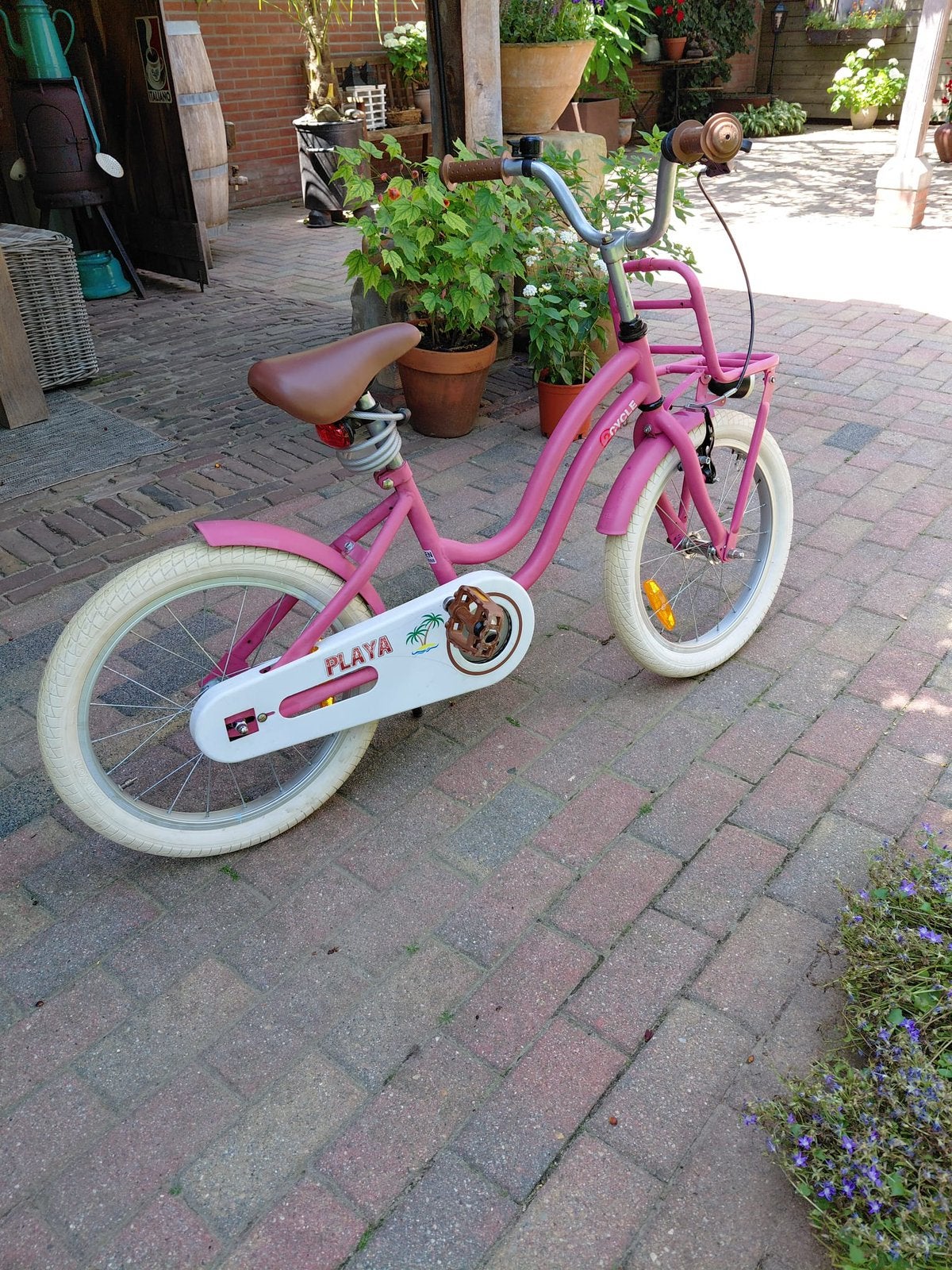 z.g.a.n. rose Meisjesfiets 18 inch, Fietsen en Brommers, Fietsen | Kinderfietsjes, Ophalen, Zo goed als nieuw, 16 tot 20 inch