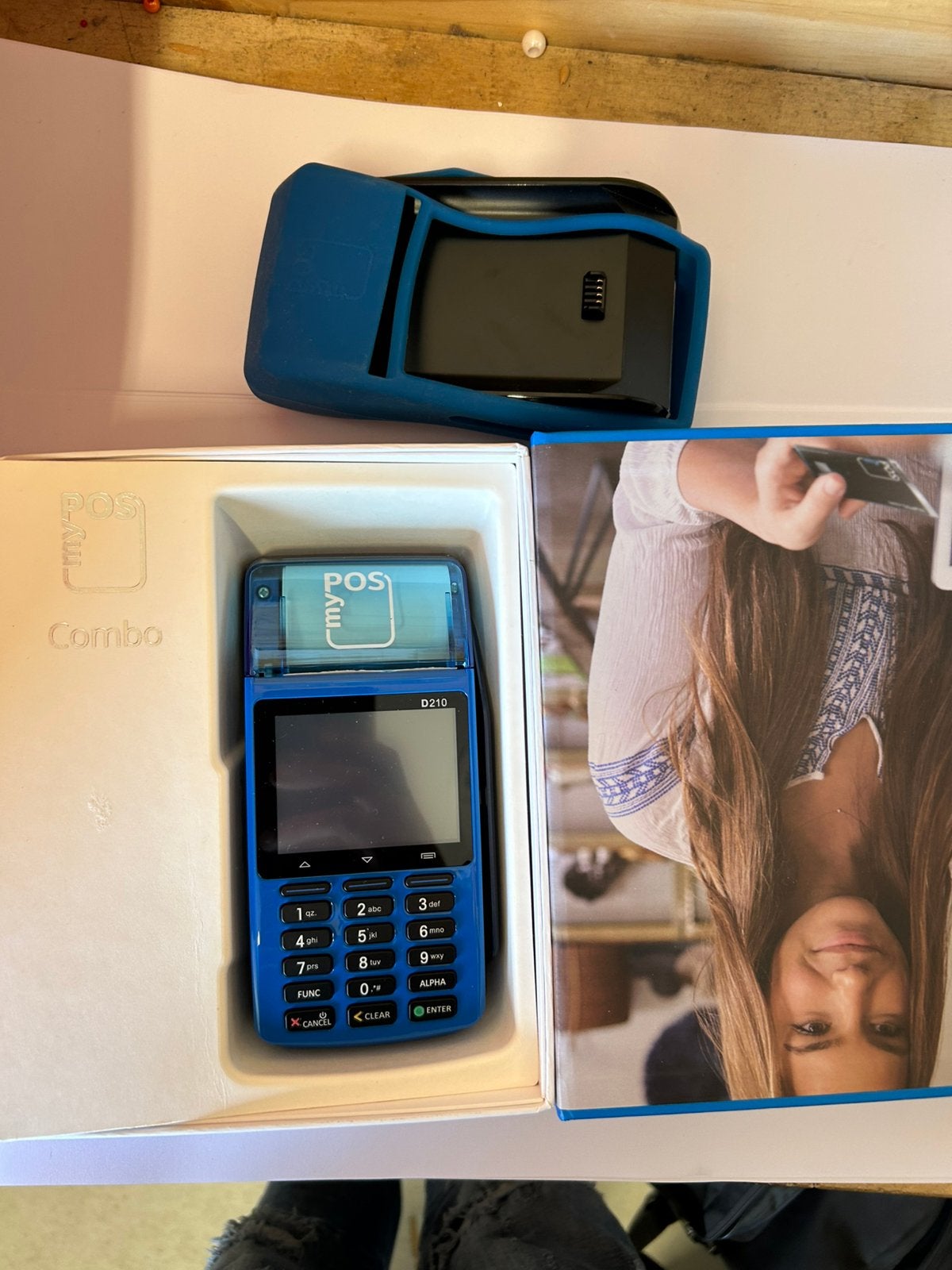 myPOS Combo (D210) mobiele pinautomaat,  blauwe uitvoering., Ophalen of Verzenden, Overige typen
