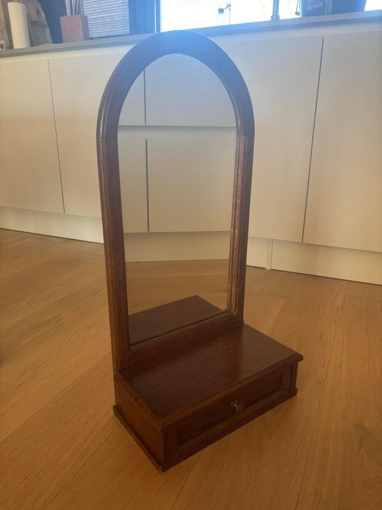 Vintage massief houten wandkast, Ophalen, Gebruikt