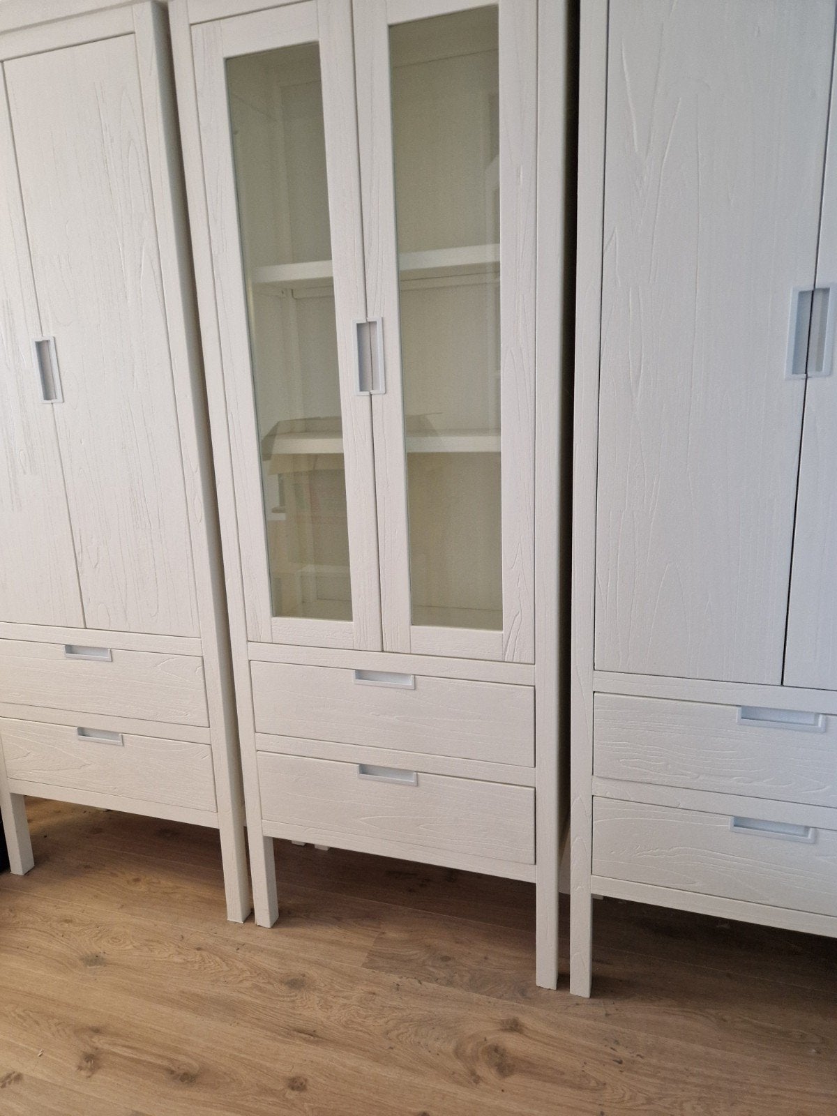 Set van 4 witte kasten van mindihout, Stretto White, Ophalen of Verzenden