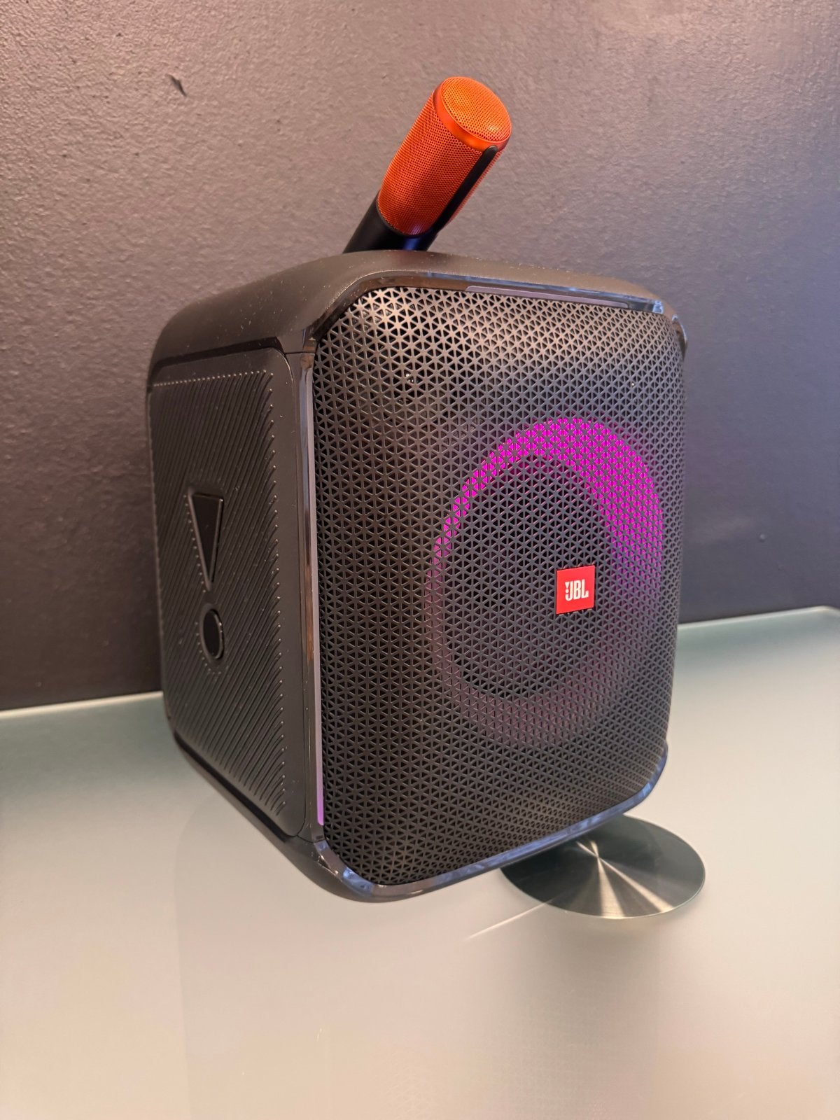 JBL PartyBox On-The-Go Draagbare Bluetooth Speaker met Micro, Audio, Tv en Foto, Karaoke-apparatuur, Ophalen of Verzenden, Zo goed als nieuw