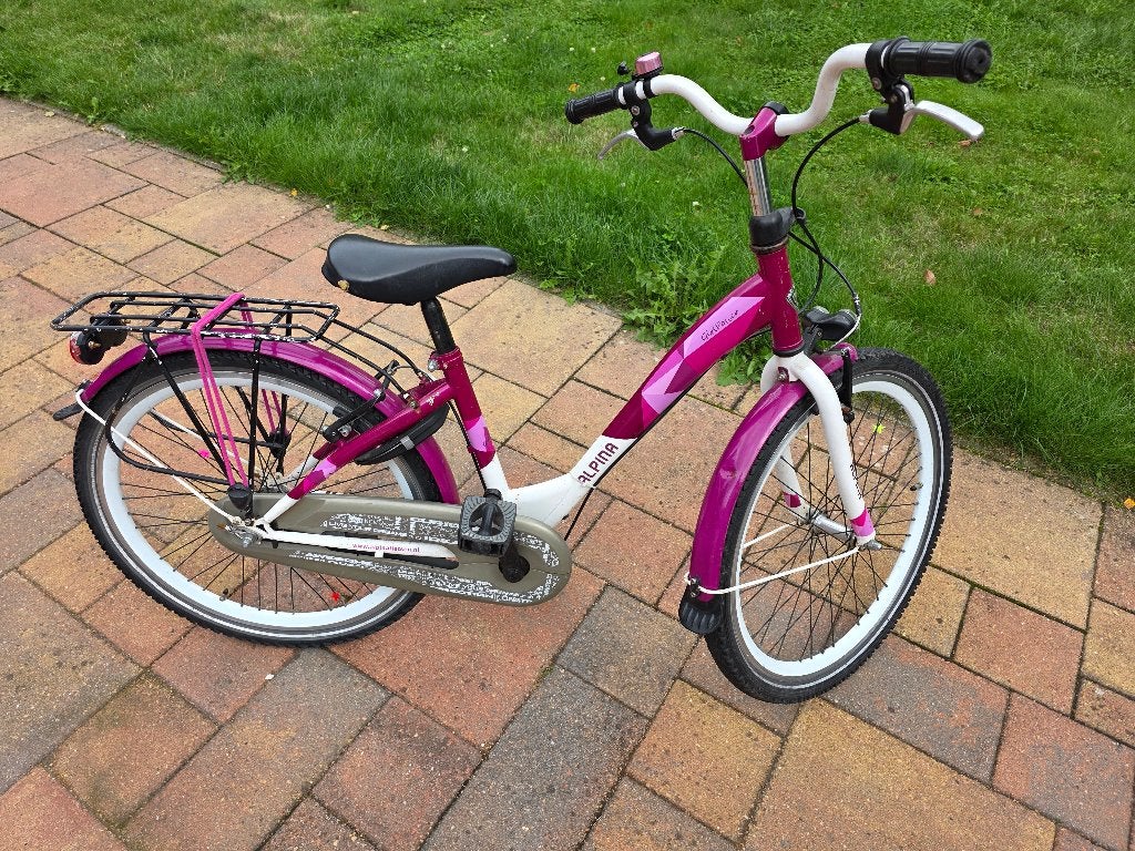Alpina 24 inch Girlpower meisjes kinderfiets Vivid Purple, Alpina, Ophalen of Verzenden, Handrem, Gebruikt