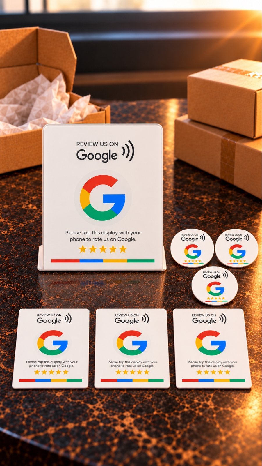 Google Review NFC/QR display voor bedrijven, Ophalen of Verzenden, Nieuw in verpakking, Overige typen