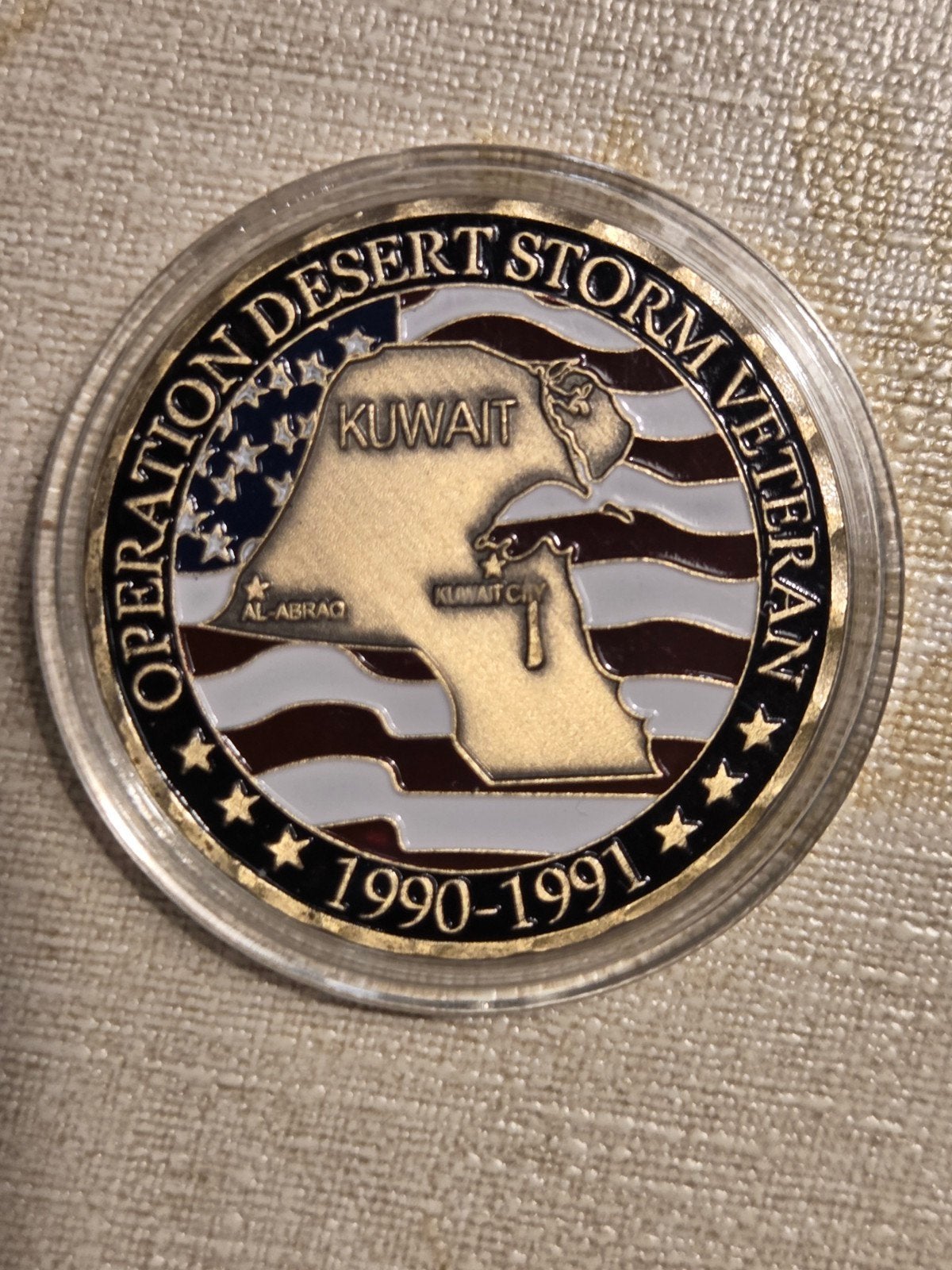 Operation Desert Storm Veteran Herdenkingsmunt, Ophalen of Verzenden