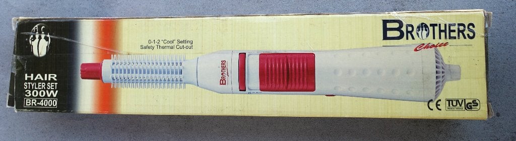 Brothers Hair Styler Set 300W BR-4000 Föhn + Borstel - nieuw, Ophalen of Verzenden, Nieuw, Föhn of Haardroger