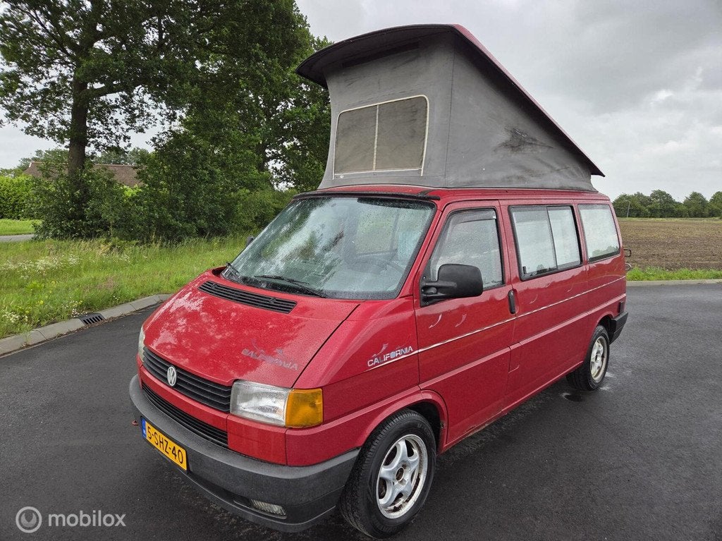 VW California T4 Camper ☆Hefdak, 4 Zitplaatsen, APK 2028, Buscamper of Camperbus, Volkswagen, Bedrijf, 4 tot 5 meter