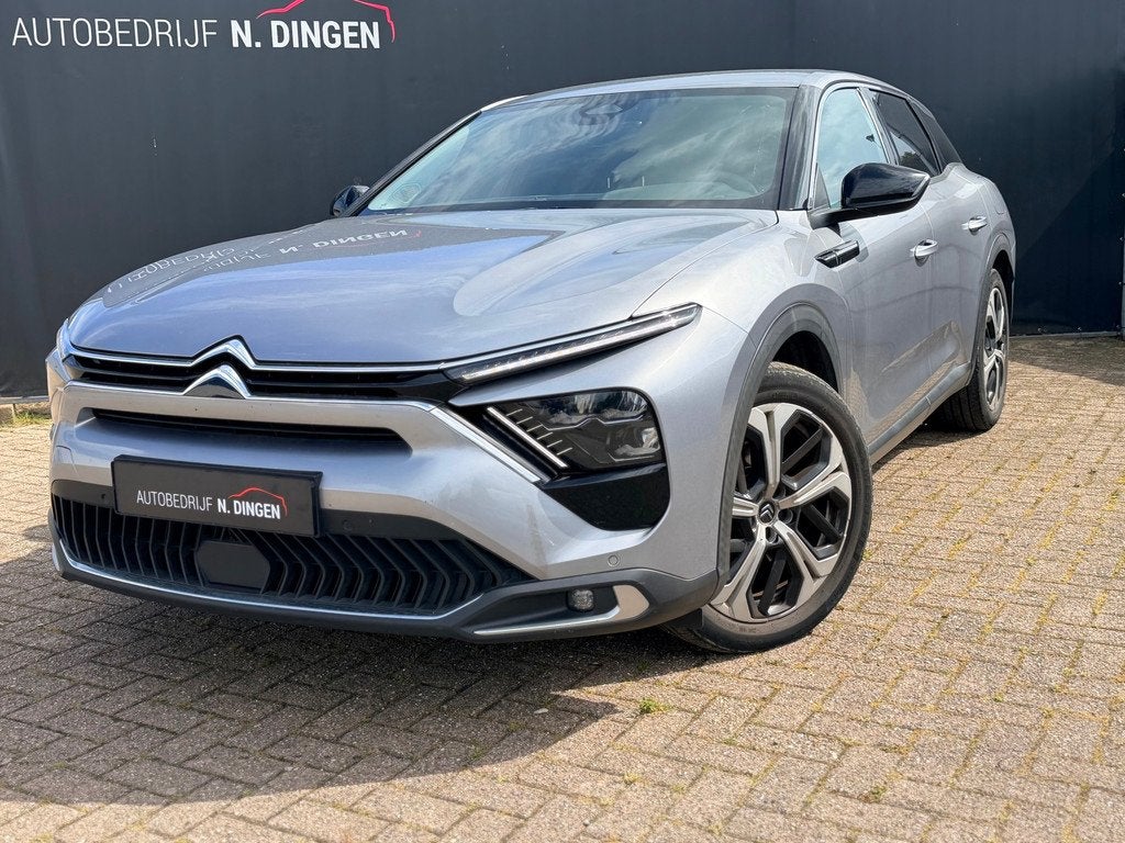Citroen C5 X 1.6 Plug-in Hybrid 225 Feel stoelverwarming cam, Auto's, Citroën, Gebruikt, Zwart, 4 cilinders, Automatische klimaatregeling