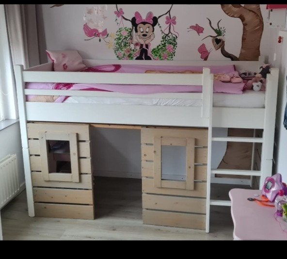 Hoogslaper met trapje (3 treden), zonder matras, Ophalen
