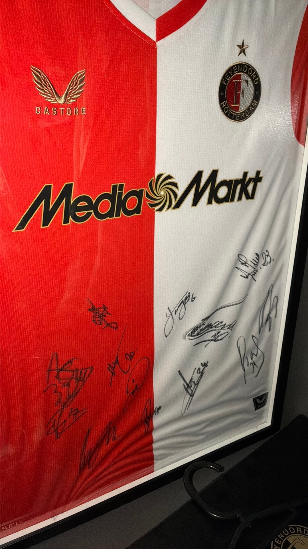 Gesigneerd feyenoord shirt, Ophalen, Shirt, Maat XL, Zo goed als nieuw
