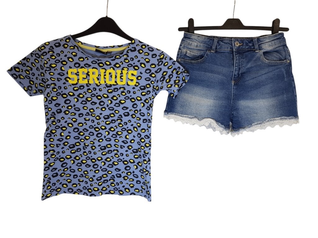 Super tof panter shirt SERIOUS van AI-GIRL maat 158-164., Kinderen en Baby's, Kinderkleding | Maat 158, Zo goed als nieuw, Meisje