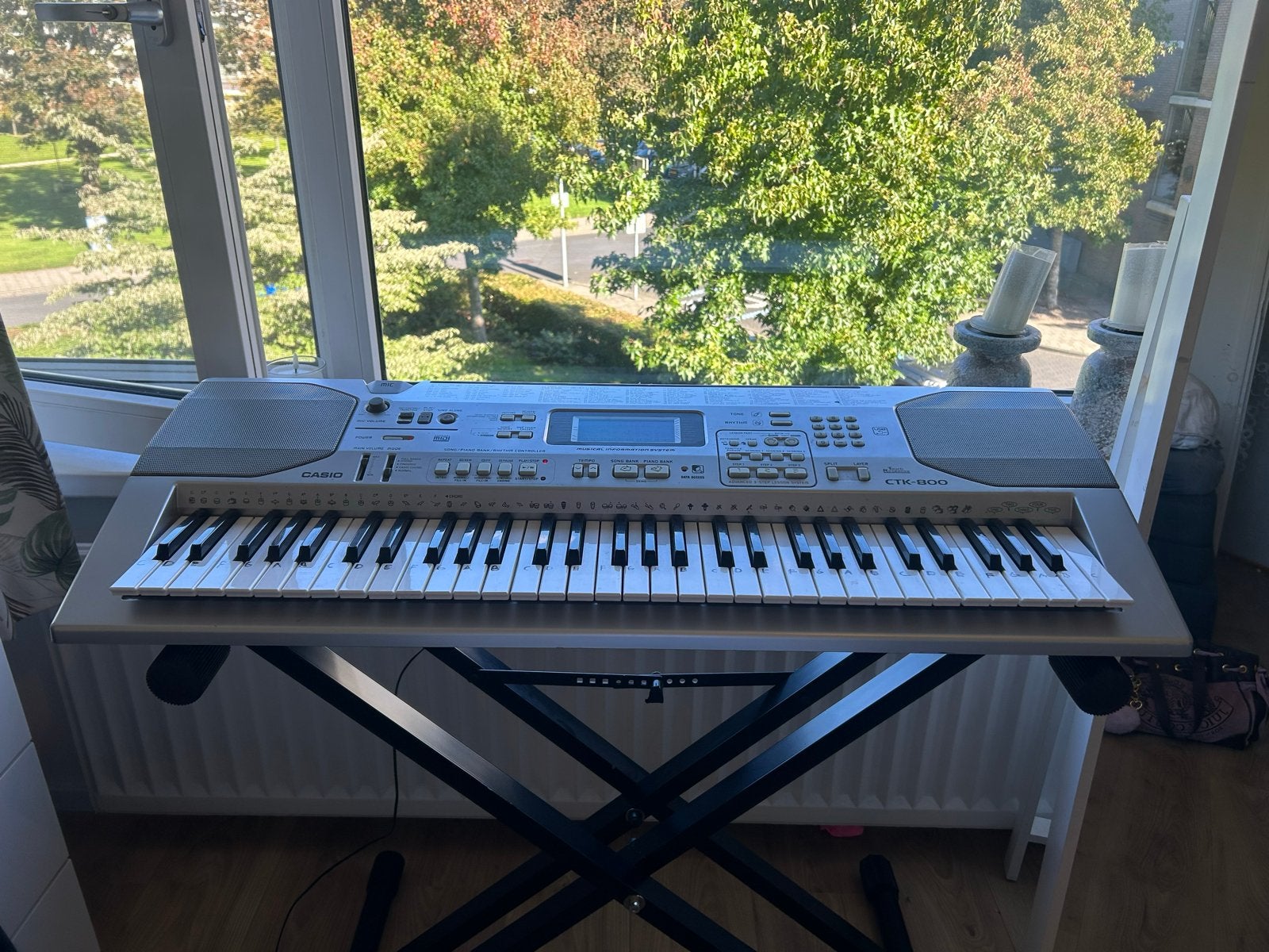 Casio CTK-800 Keyboard met standaard
