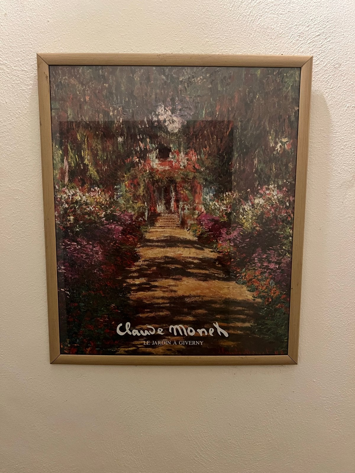 Claude Monet - Le Jardin à Giverny (Ingelijst), Impressionistisch, Ophalen of Verzenden, Landschap, Print
