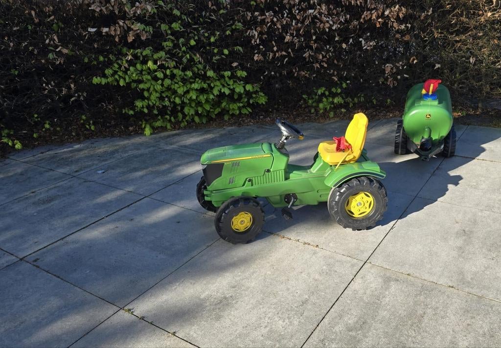 John Deere tractor met watertank, Kinderen en Baby's, Speelgoed | Buiten | Skelters, Ophalen, Zo goed als nieuw, Overige merken
