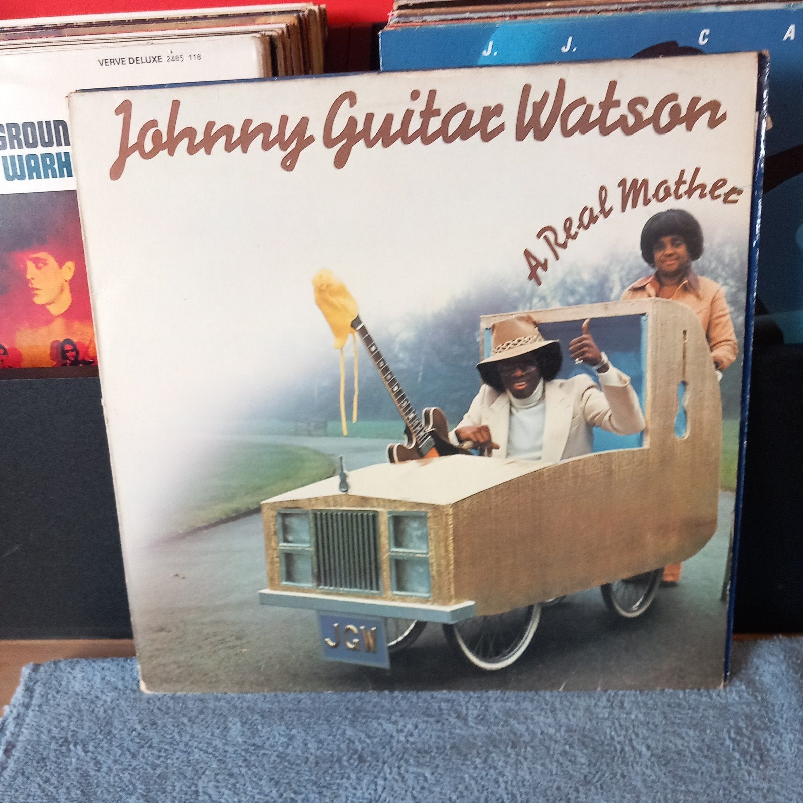 Lp Johnny guitar Watson a Real mother, Ophalen of Verzenden, Gebruikt, 12 inch