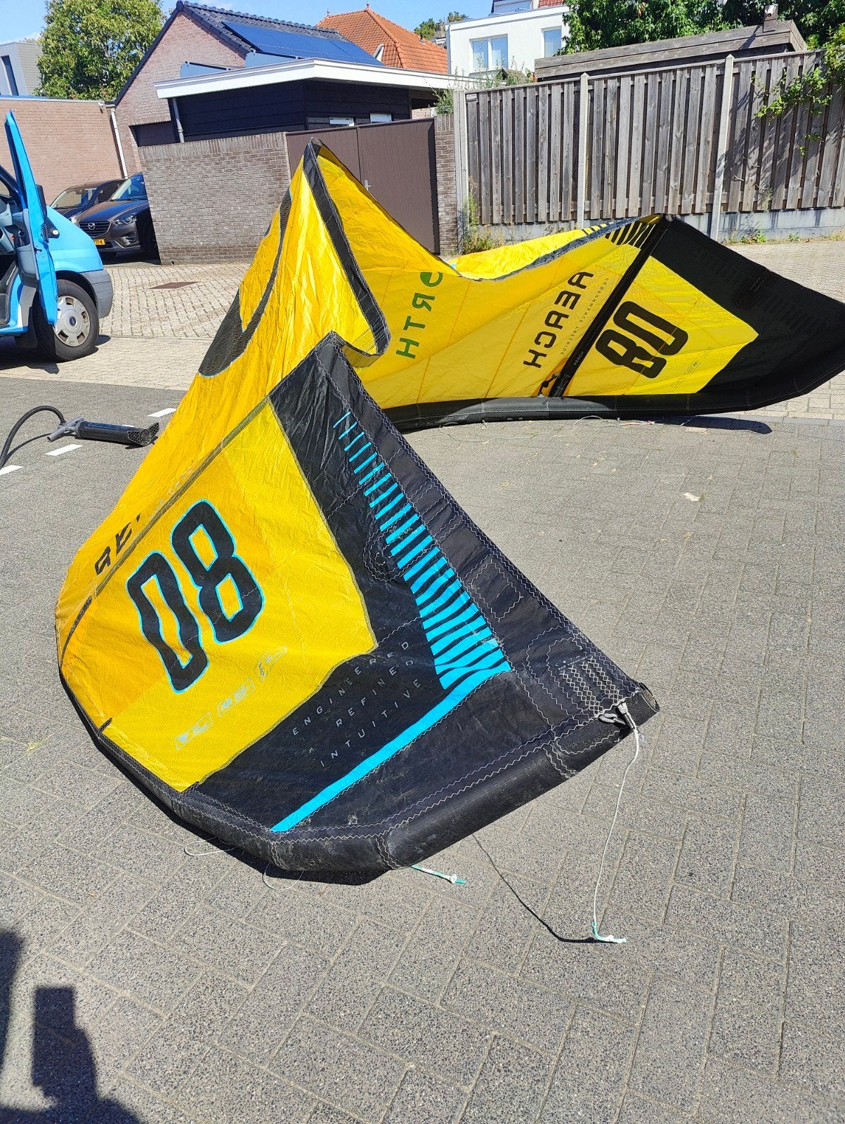 North Reach 8m2 kite, 8 m², Geen board, Ophalen of Verzenden, Zo goed als nieuw