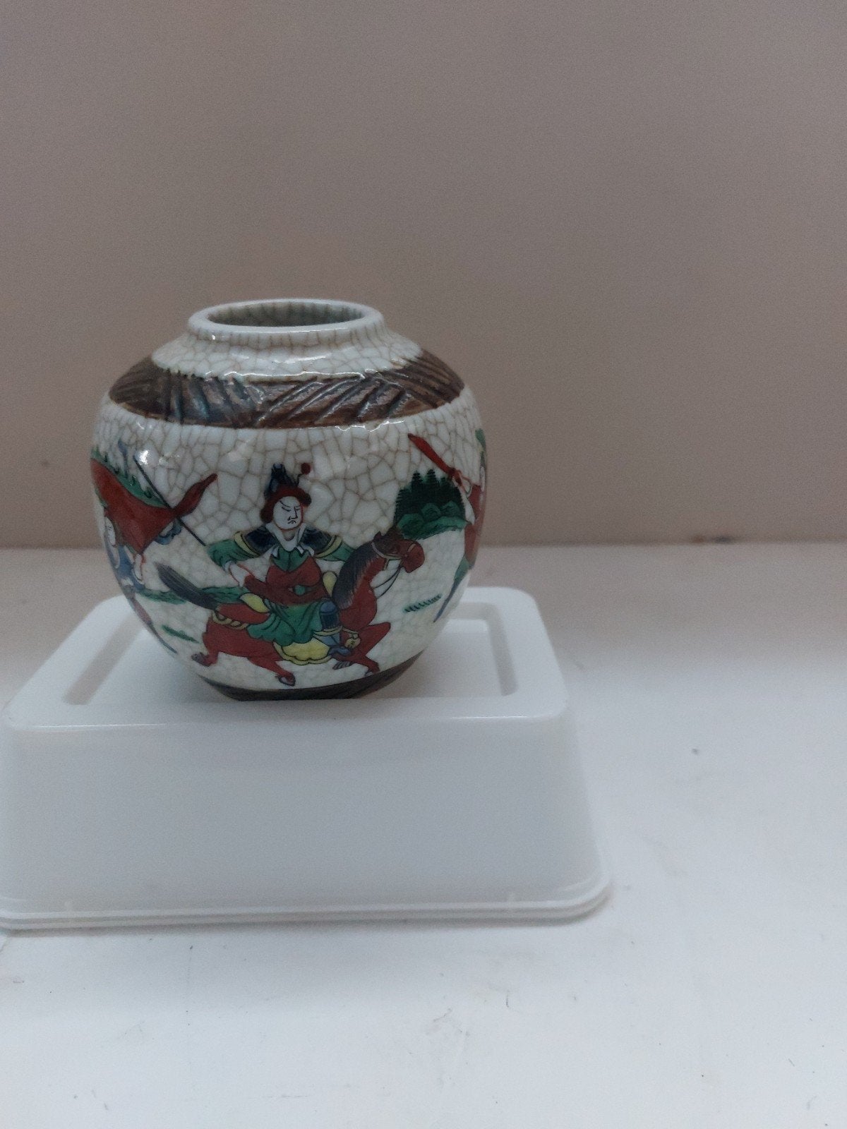 Antieke Chinese gemberpot zonder deksel, handgeschilderd, Ophalen of Verzenden