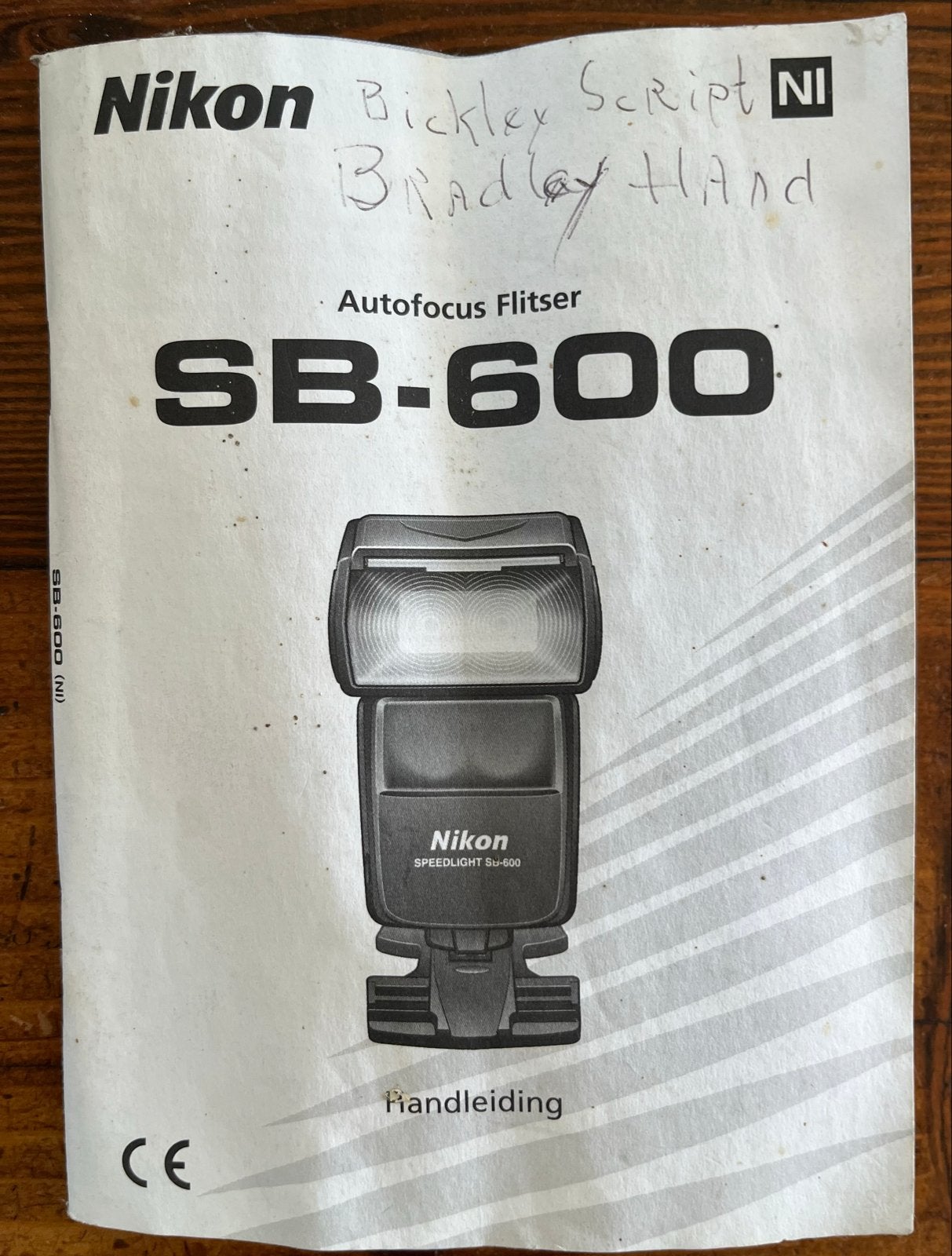 Nikon Speedlight SB-600 Autofocus Flitser, Audio, Tv en Foto, Ophalen, Draaibaar, Gebruikt, Externe flitser
