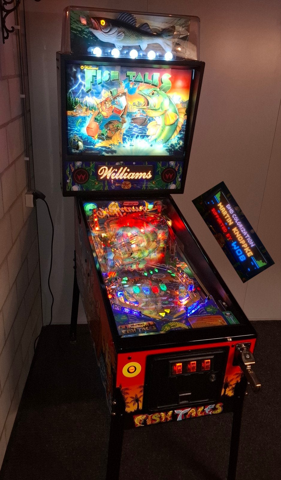 Ruilen Williams Fish Tales Flipperkast -  met Topper!, Verzamelen, Automaten | Flipperkasten, Ophalen, Zo goed als nieuw, Flipperkast