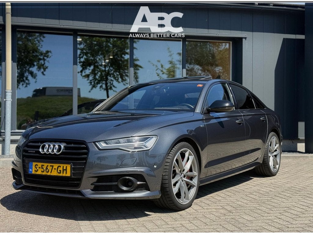 Audi A6 Limousine 3.0 TDI BiT quattro Competition HUD / B&O, Auto's, Audi, Automaat, Gebruikt, Automatische klimaatregeling, Leder