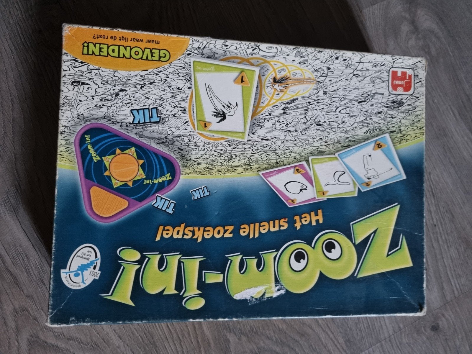 Zoom-in! Het snelle zoekspel - Familiespel, Drie of vier spelers, Ophalen of Verzenden, Gebruikt, Jumbo