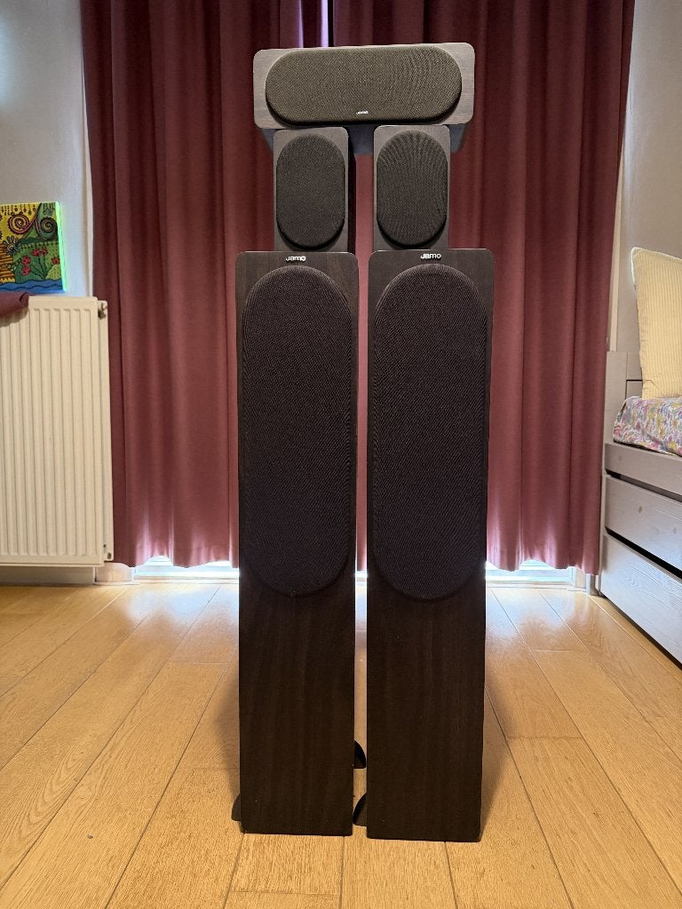 Jamo S426 5.0 Speaker set, Ophalen, Gebruikt, 60 tot 120 watt, Surroundset zonder subwoofer