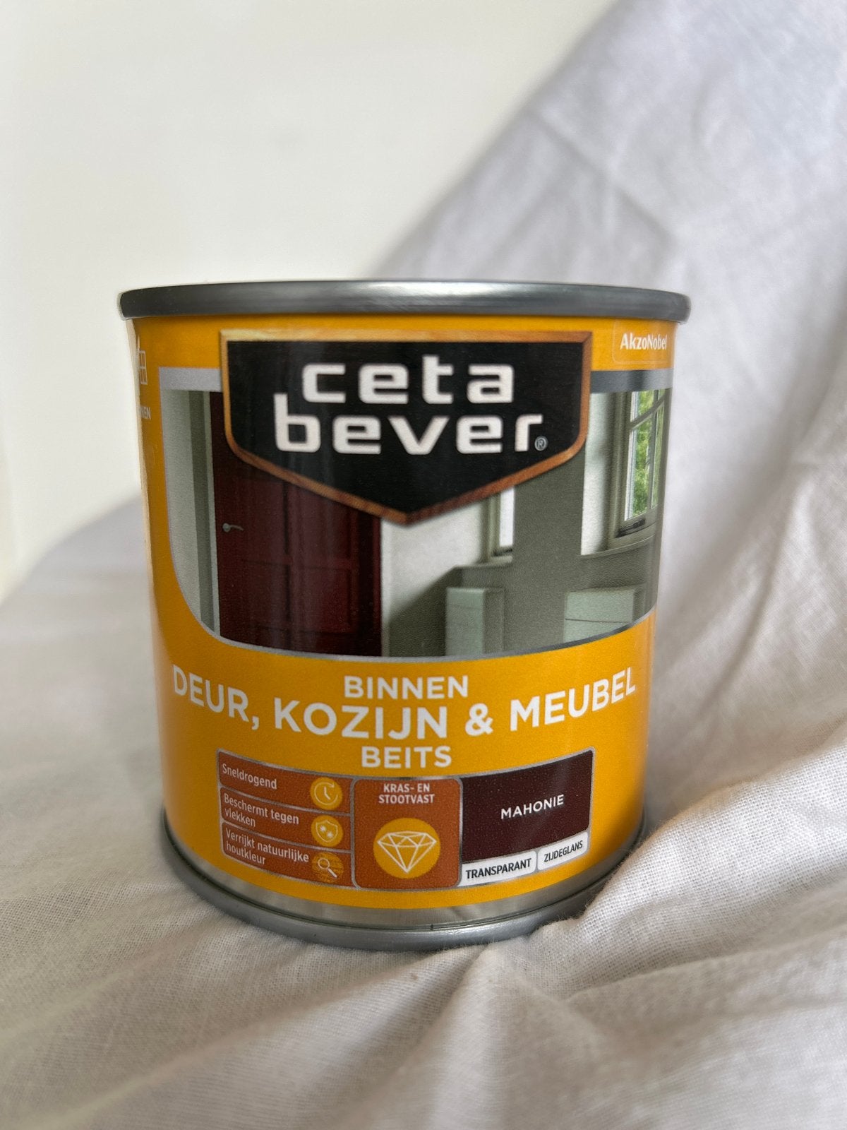 CetaBever Binnen Beits Mahonie 0145 - Zo goed als nieuw, Bruin, Beits, Ophalen of Verzenden, Zo goed als nieuw