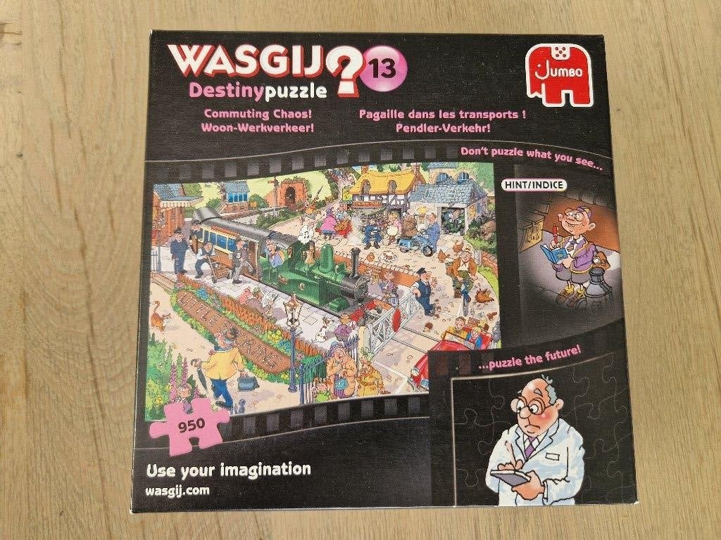 Jumbo Wasgij Destiny 13 - Commuting Chaos! 950 stukjes, Ophalen of Verzenden, 500 t/m 1500 stukjes, Zo goed als nieuw