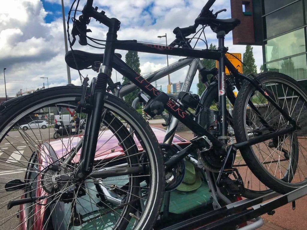 Te Koop Thule Fietsendrager, Ophalen, 2 fietsen, Gebruikt, Achterklepdrager