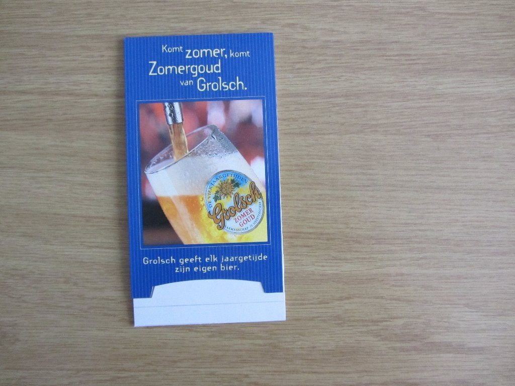 grolsch tafelstandaard - zomergoud, Ophalen of Verzenden, Nieuw, Overige typen, Grolsch