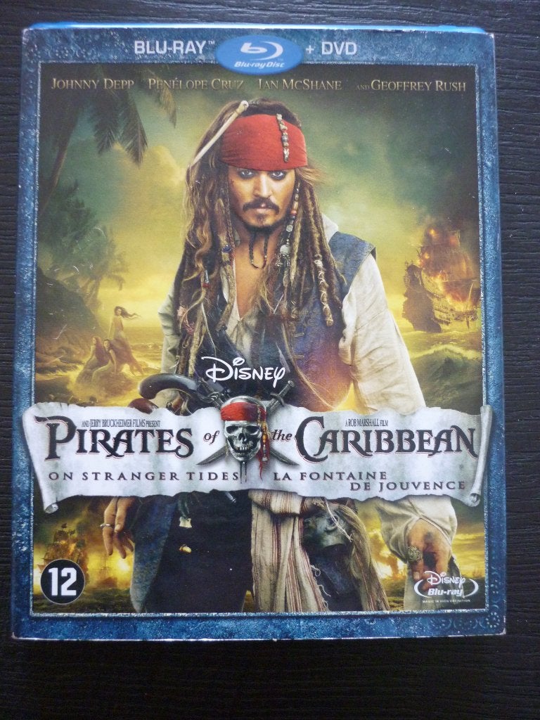 Pirates of the Caribbean 4 (originele blu-ray & dvd), Ophalen of Verzenden, Zo goed als nieuw, Avontuur