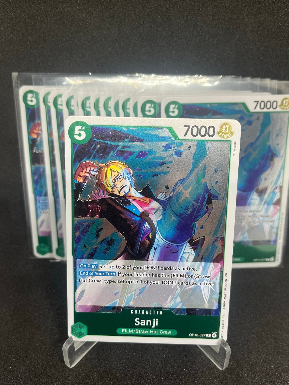 One piece kaart OP13-027 sanji foil, Ophalen of Verzenden, Nieuw, Meerdere kaarten, Foil