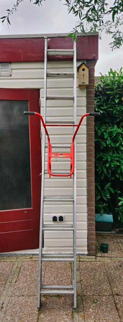 Aluminium ladder 7mtr., Ophalen, Gebruikt, 4 meter of meer