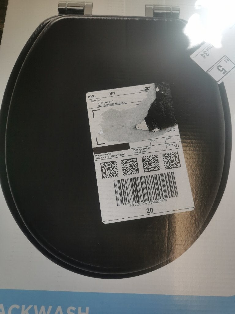 Wc bril zwart, Ophalen of Verzenden, Gebruikt, Toilet